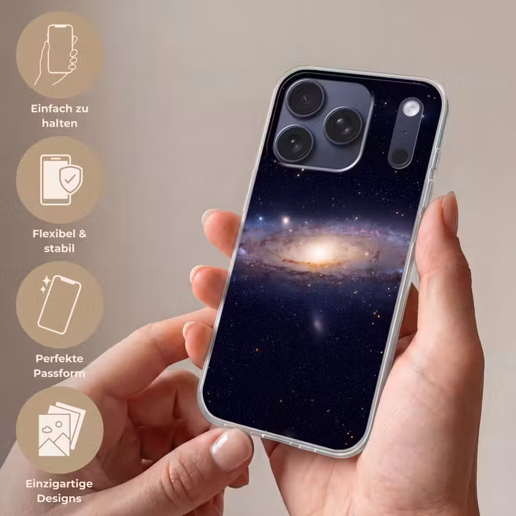 Handyhülle - Galaxie – Weltraum – Kosmos - Sterrenstelsel - Ruimte - Kosmos Telefoonhoesje iPhone 17 Pro klein