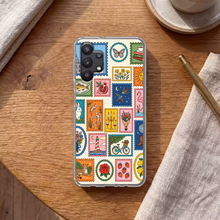 Gebouw - Koepel - Architectuur - Klassiek - Grijs Telefoonhoesje Samsung Galaxy A32 5G klein -sfeer1