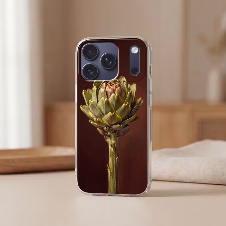 Handyhülle - Gemüse – Artischocke – Grün - Groente - Artisjok - Groen Telefoonhoesje iPhone 17 Pro klein