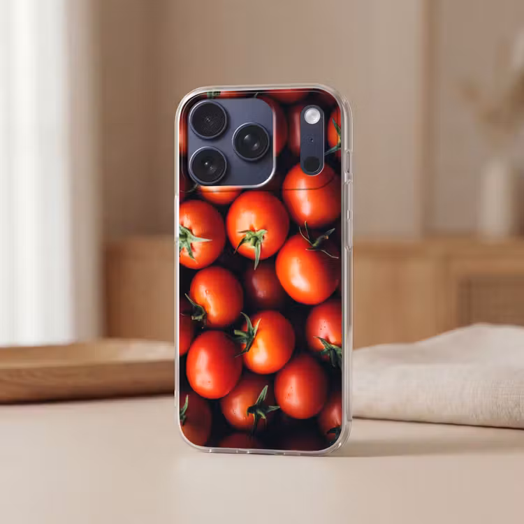 Groente - Rood - Tomaten Telefoonhoesje iPhone 17 Pro klein -sfeer2