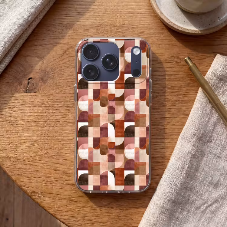 Geometrie - Modern - Retro Telefoonhoesje iPhone 17 Pro klein 878 -sfeer1