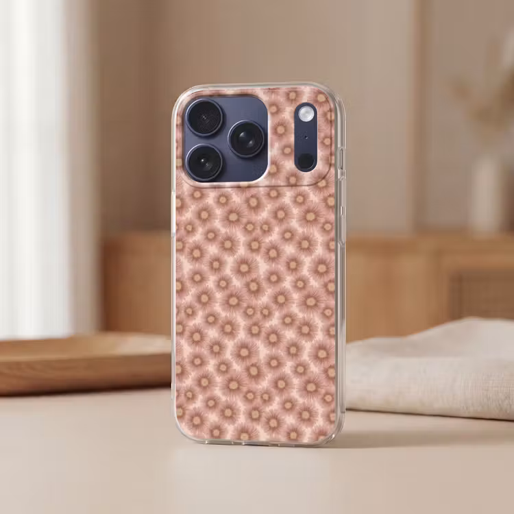 Gerbera - Bloemen - Roze Telefoonhoesje iPhone 17 Pro klein 878 -sfeer2