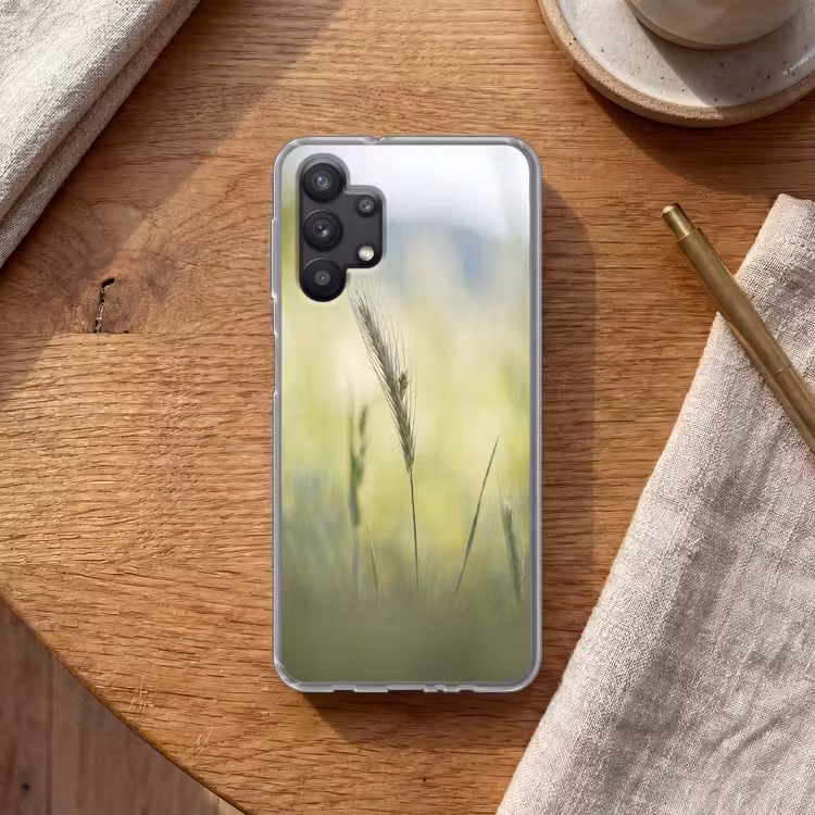 Graan - Aar - Natuur - Groen - Detail Telefoonhoesje Samsung Galaxy A32 5G klein -sfeer1