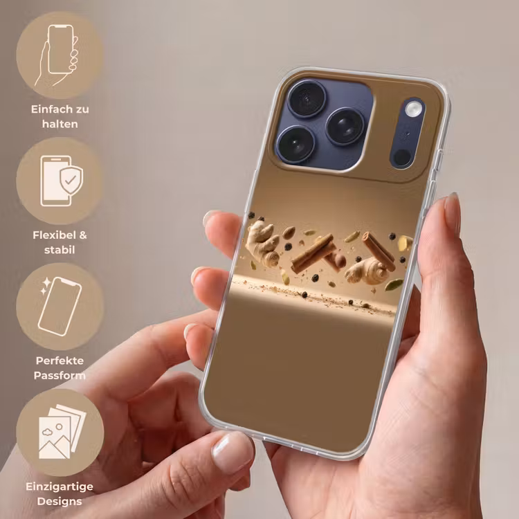 Specerijen - Zweven dynamisch - Geurassociaties Telefoonhoesje iPhone 17 Pro klein -sfeer3_DE