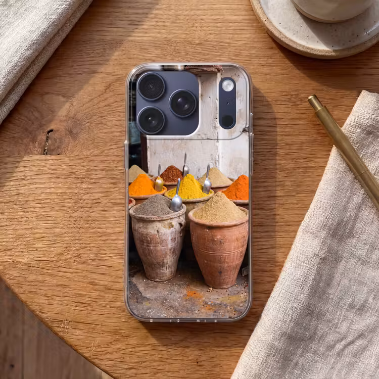 Handyhülle - Gewürze – Gläser – Orientalisch - Kruiden - Potten - Oosters Telefoonhoesje iPhone 17 Pro klein