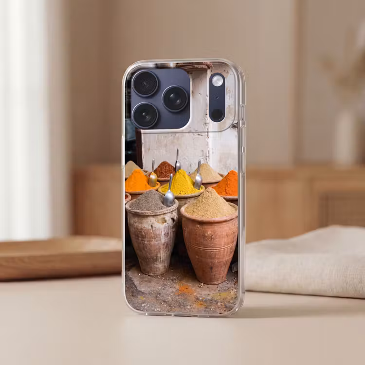Handyhülle - Gewürze – Gläser – Orientalisch - Kruiden - Potten - Oosters Telefoonhoesje iPhone 17 Pro klein