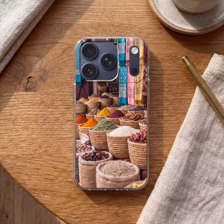 Handyhülle - Gewürze – Körbe – Orientalisch - Kruiden - Manden - Oosters Telefoonhoesje iPhone 17 Pro klein