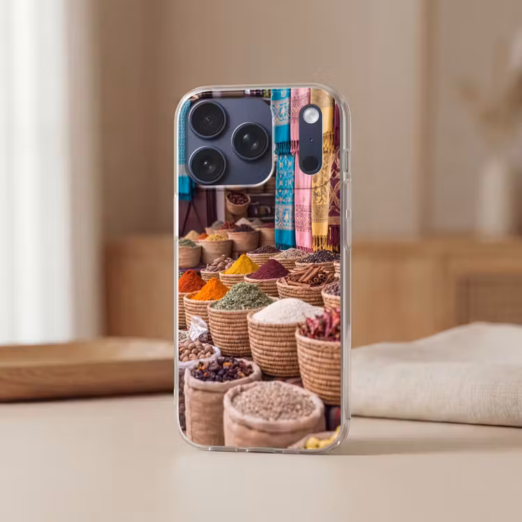 Handyhülle - Gewürze – Körbe – Orientalisch - Kruiden - Manden - Oosters Telefoonhoesje iPhone 17 Pro klein
