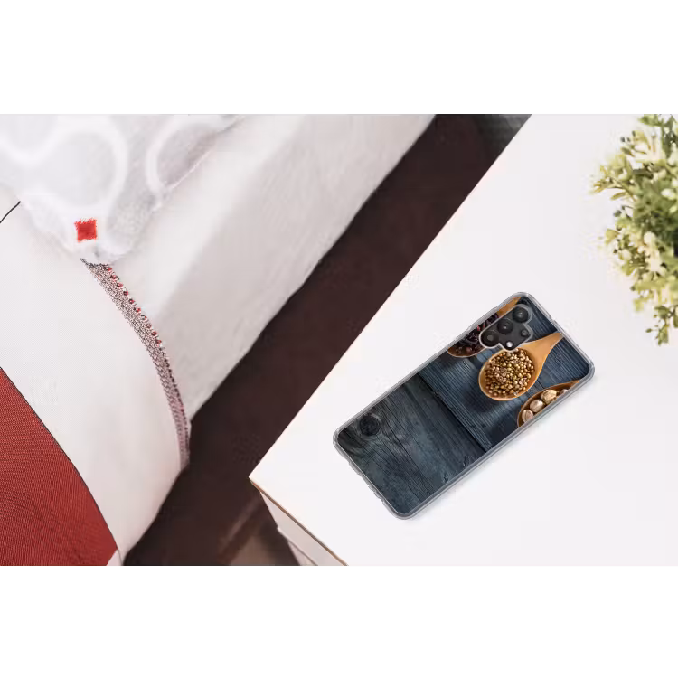 Kruiden - Lepels - Hout - Keuken - Specerijen - Industrieel Telefoonhoesje Samsung Galaxy A32 5G klein -kamerA32_5G