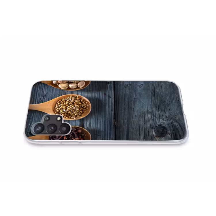 Kruiden - Lepels - Hout - Keuken - Specerijen - Industrieel Telefoonhoesje Samsung Galaxy A32 5G klein -liggendA32_5G