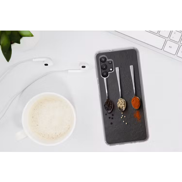 Specerijen - Lepels - Tafel - Rustiek - Kruiden Telefoonhoesje Samsung Galaxy A32 5G klein -oordopA32_5G