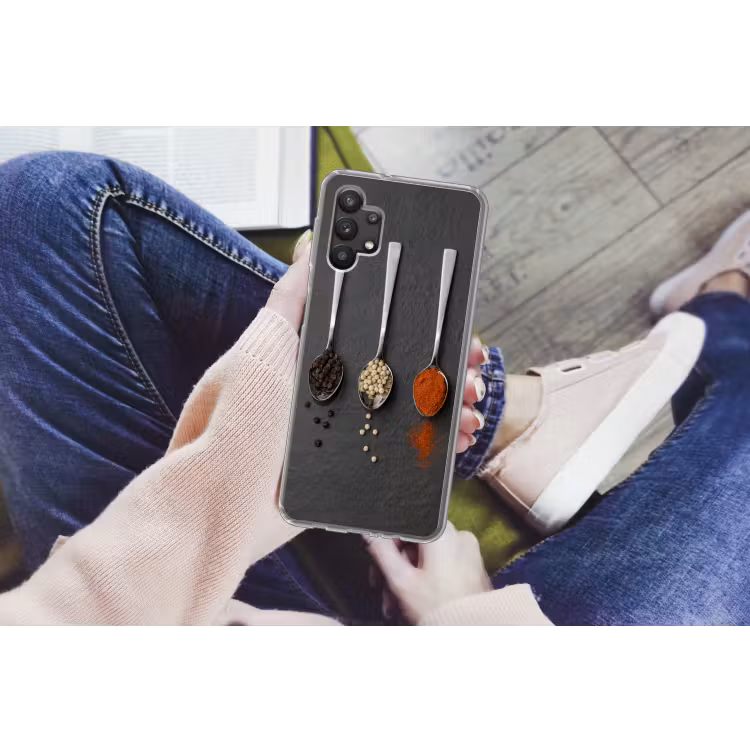 Specerijen - Lepels - Tafel - Rustiek - Kruiden Telefoonhoesje Samsung Galaxy A32 5G klein -handA32_5G