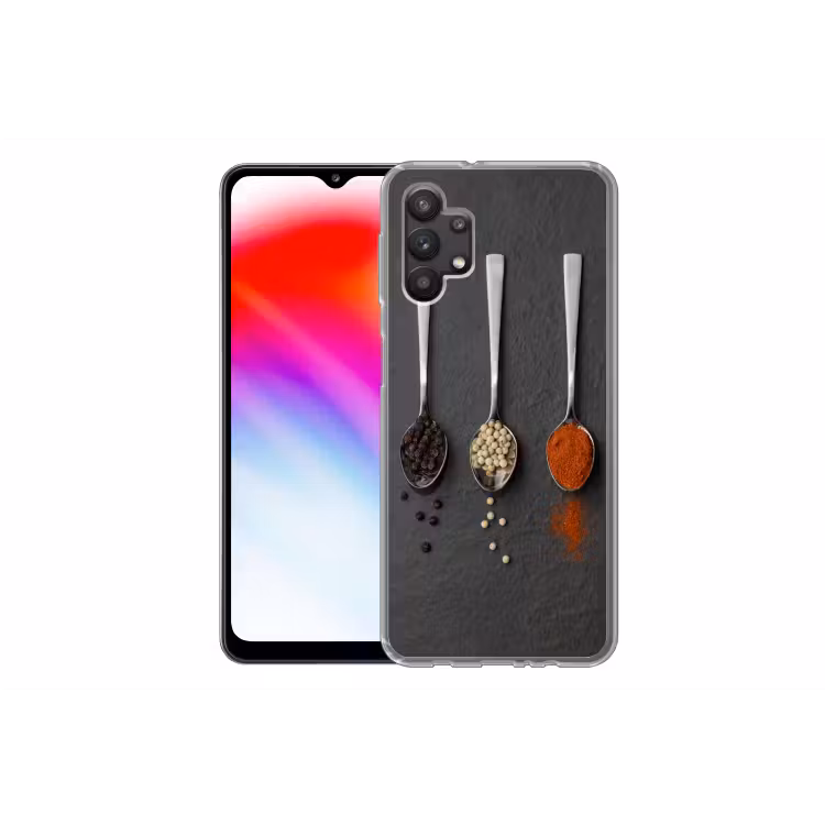 Specerijen - Lepels - Tafel - Rustiek - Kruiden Telefoonhoesje Samsung Galaxy A32 5G klein -dubbelA32_5G