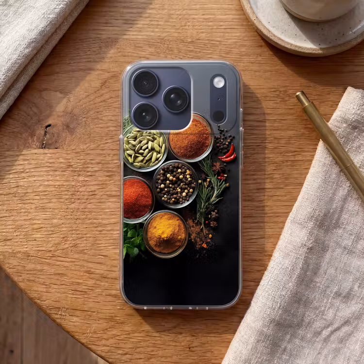Glazen - Bakjes - Blaadjes - Kruiden Telefoonhoesje iPhone 17 Pro klein -sfeer1