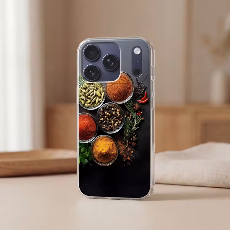 Glazen - Bakjes - Blaadjes - Kruiden Telefoonhoesje iPhone 17 Pro klein -sfeer2