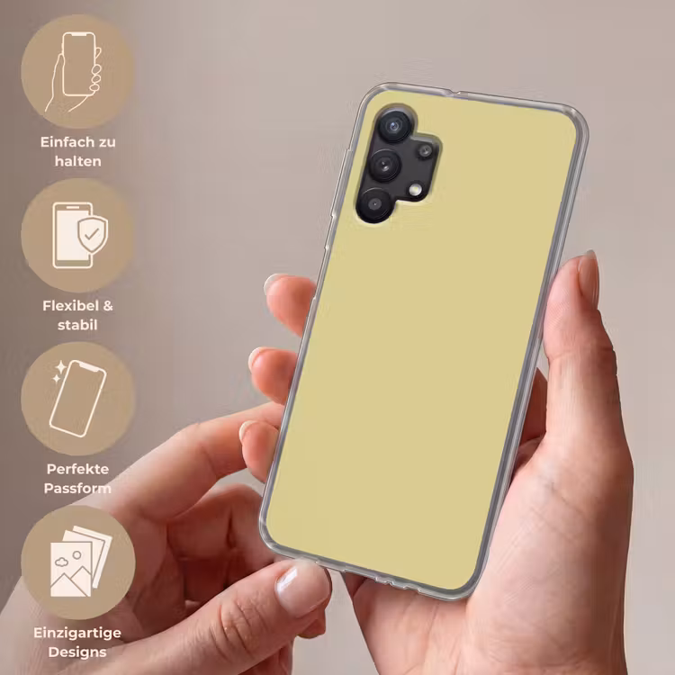Golden - Clover - Geel Telefoonhoesje Samsung Galaxy A32 5G klein 346 -sfeer3_DE
