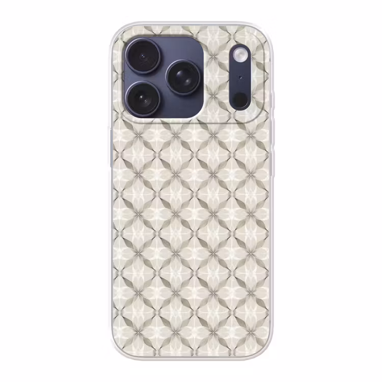 Grafisch - Patroon - Grijs Telefoonhoesje iPhone 17 Pro klein 878 -3d
