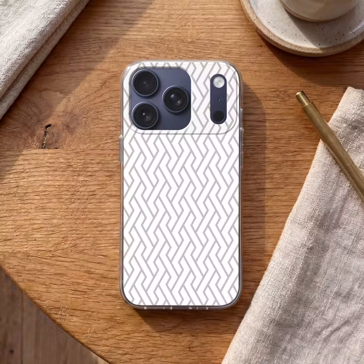 Grafisch - Patroon - Modern - Lijn Telefoonhoesje iPhone 17 Pro klein 878 -sfeer1
