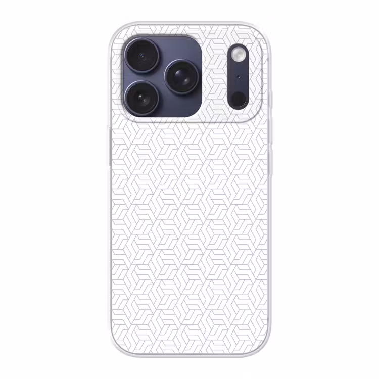 Grafisch - Patroon - Modern - Hexagon Telefoonhoesje iPhone 17 Pro klein 878 -3d