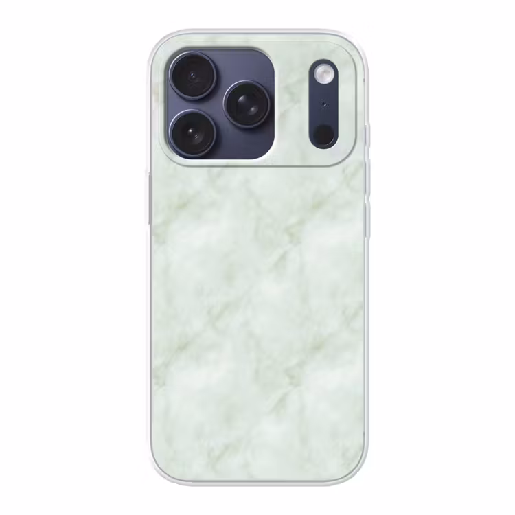 Groen - Marmer - Vloeiende aders Telefoonhoesje iPhone 17 Pro klein 878 -3d