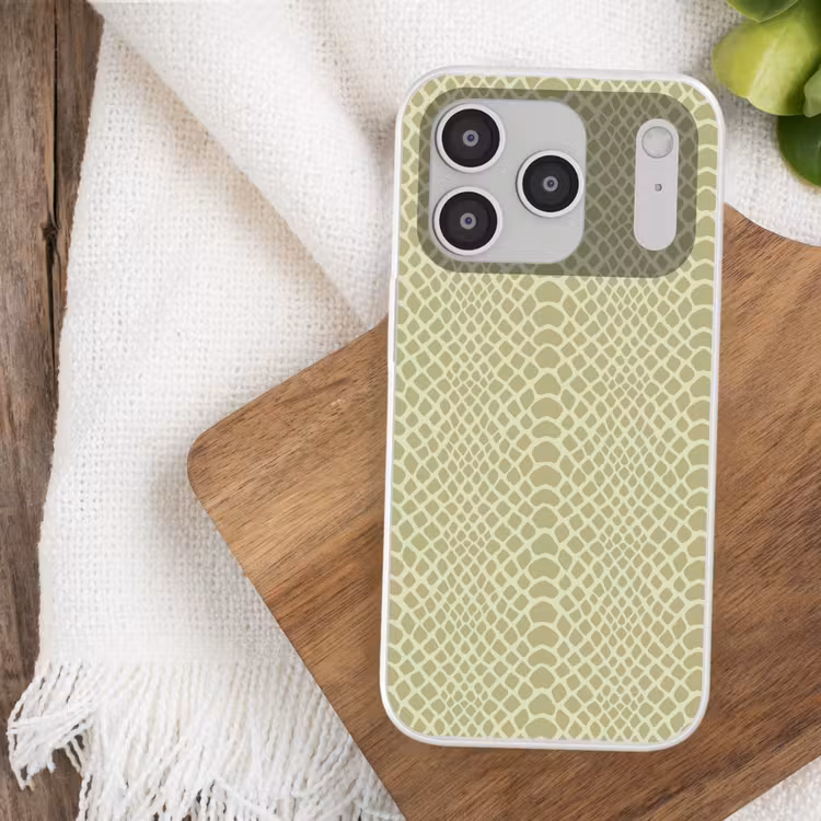Groen - Patroon - Schubben Telefoonhoesje iPhone 17 Pro klein 878 -sfeer1