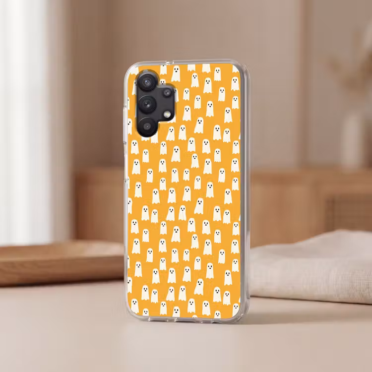 Halloween - Spookjes - Oker Telefoonhoesje Samsung Galaxy A32 5G klein 346 -sfeer2