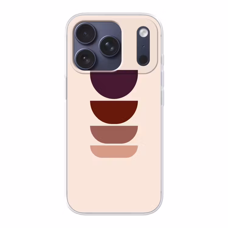 Harmonieus - Symmetrisch - Rood Telefoonhoesje iPhone 17 Pro klein -3d