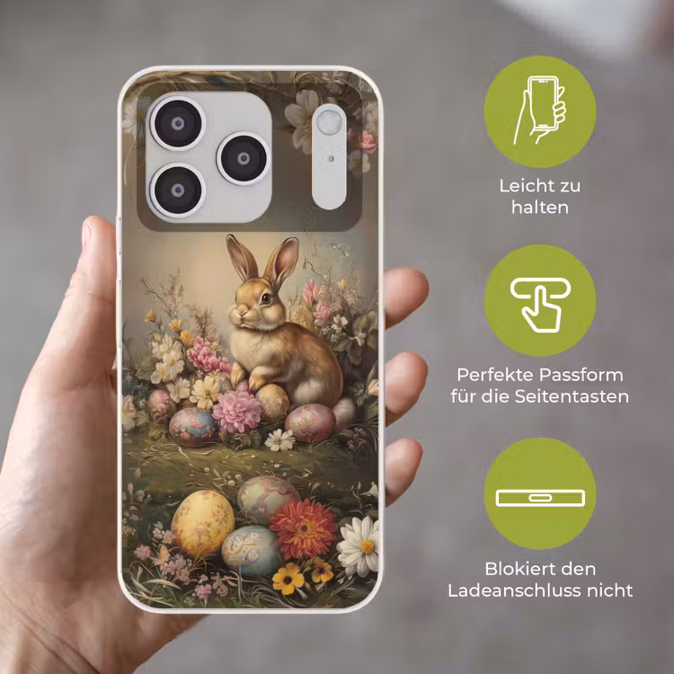 Haas - Stilleven - Bloemen Telefoonhoesje iPhone 17 Pro klein -sfeer3_DE