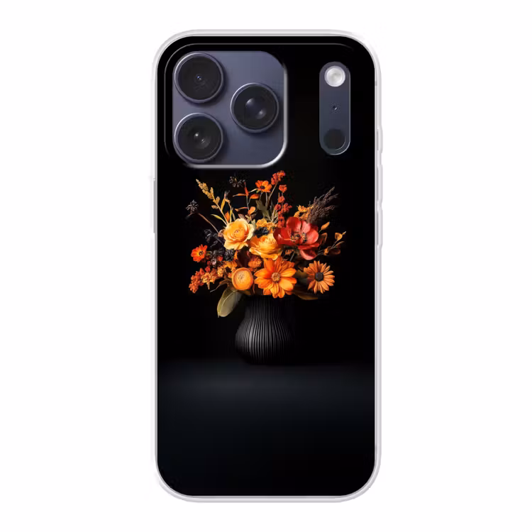 Herfst - Boeket - Oranje Telefoonhoesje iPhone 17 Pro klein -3d