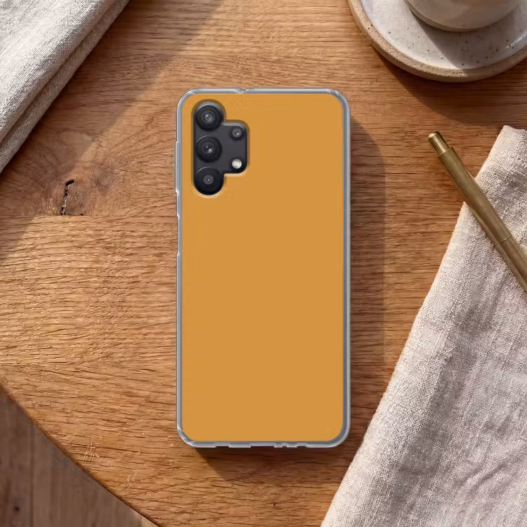 Autumn - Mustard - Geel Telefoonhoesje Samsung Galaxy A32 5G klein 346 -sfeer1