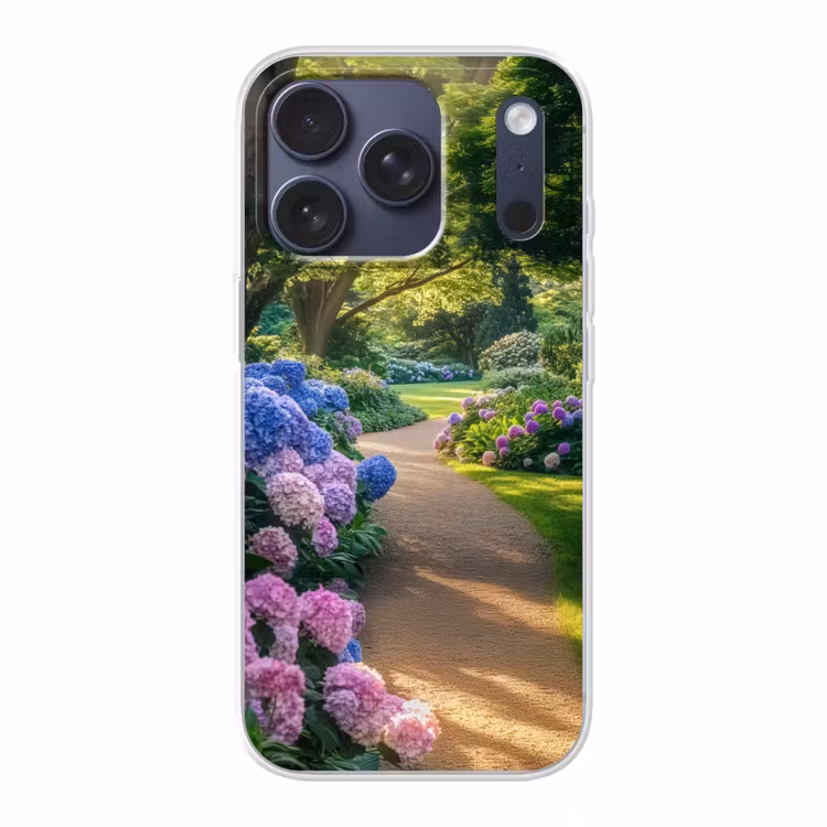 Hortensia- Park - Pad Telefoonhoesje iPhone 17 Pro klein -3d