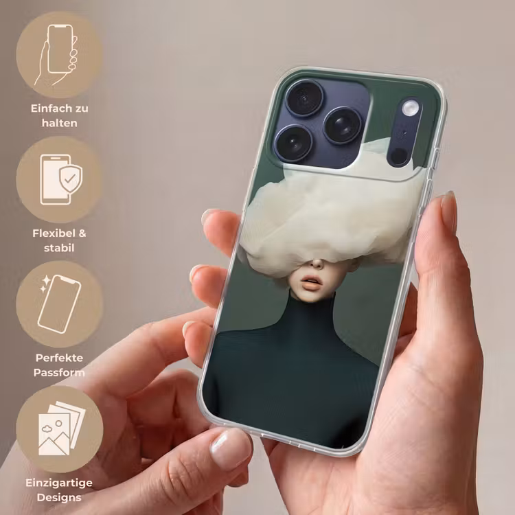 Hoed - Vrouw - Beige Telefoonhoesje iPhone 17 Pro klein -sfeer3_DE