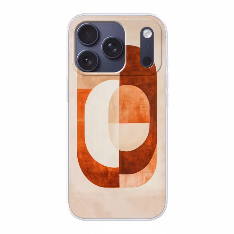 Illustratie - Abstract - Vormen - Rood Telefoonhoesje iPhone 17 Pro klein -3d