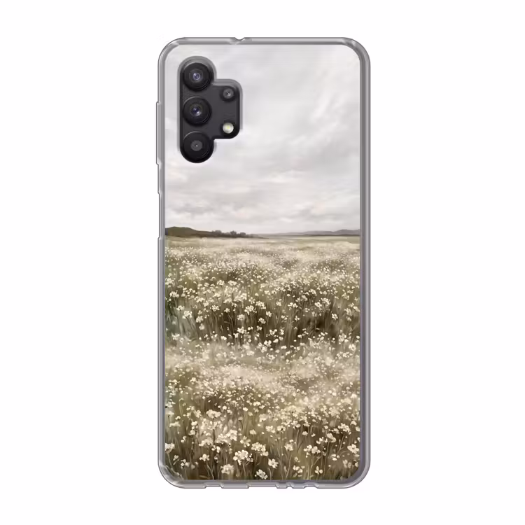 Illustratie - Landschap - Wit Telefoonhoesje Samsung Galaxy A32 5G klein -3d