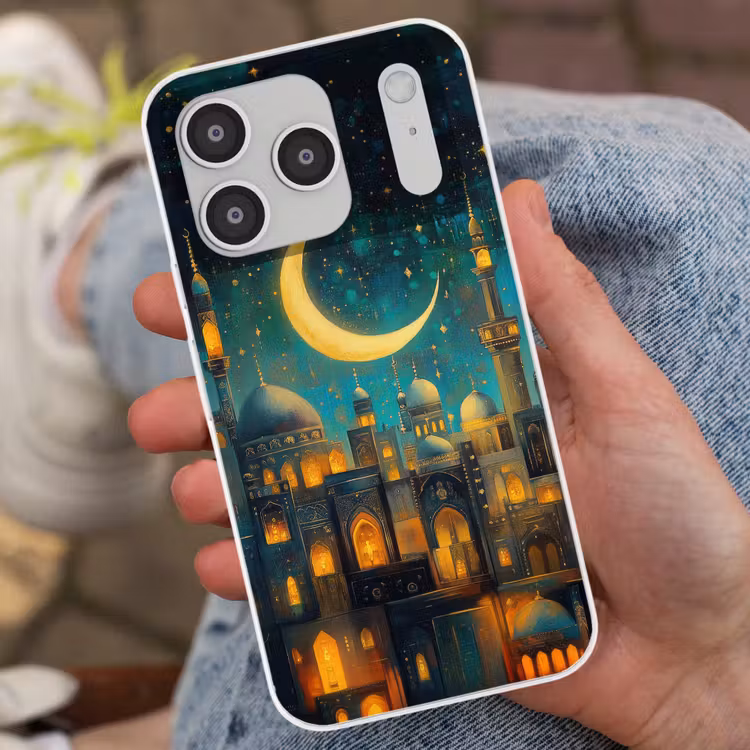 Islamitisch - Moskee - Ramadan - Islam Telefoonhoesje iPhone 17 Pro klein -sfeer2