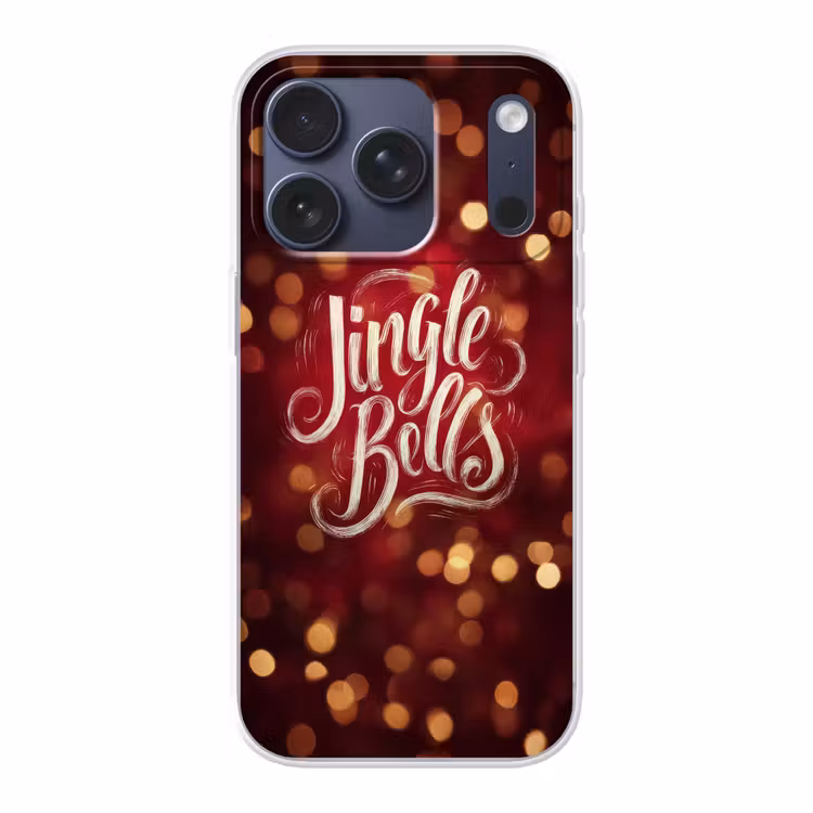 Jingle - Bells - Kerst - Rood Telefoonhoesje iPhone 17 Pro klein -3d