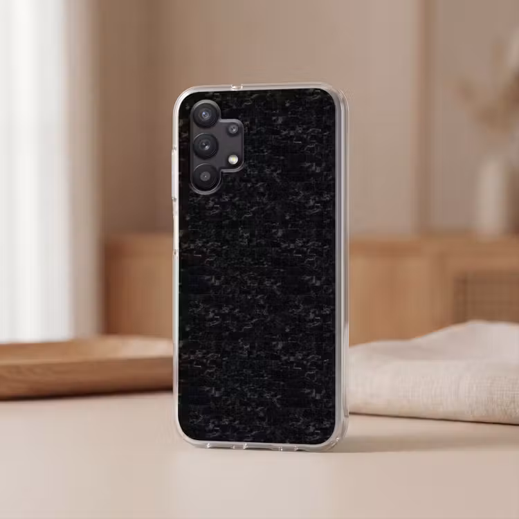 Tegels - Patroon - Marmer - Zwart Telefoonhoesje Samsung Galaxy A32 5G klein 346 -sfeer2