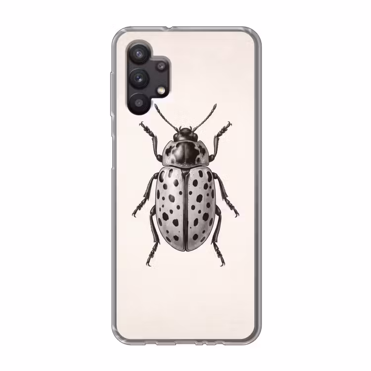 Kever - Insect - Vintage Telefoonhoesje Samsung Galaxy A32 5G klein -3d