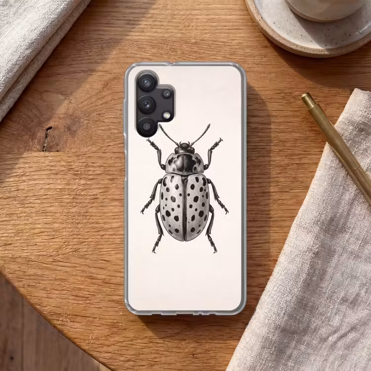 Kever - Insect - Vintage Telefoonhoesje Samsung Galaxy A32 5G klein -sfeer1