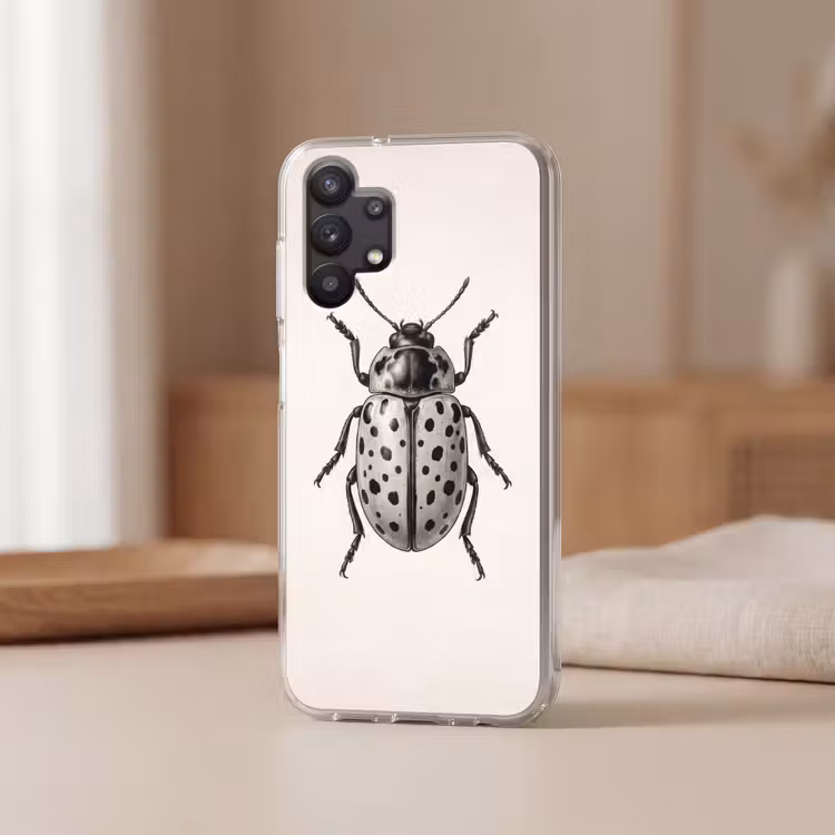 Kever - Insect - Vintage Telefoonhoesje Samsung Galaxy A32 5G klein -sfeer2