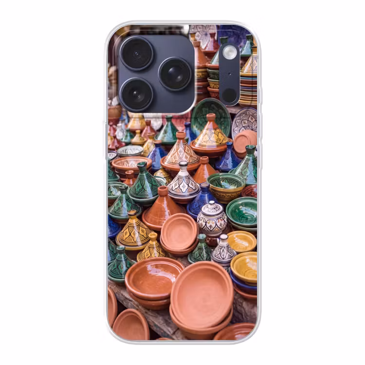 Handyhülle - Keramik – Bunt – Muster - Aardewerk - Kleurrijk - Patroon Telefoonhoesje iPhone 17 Pro klein