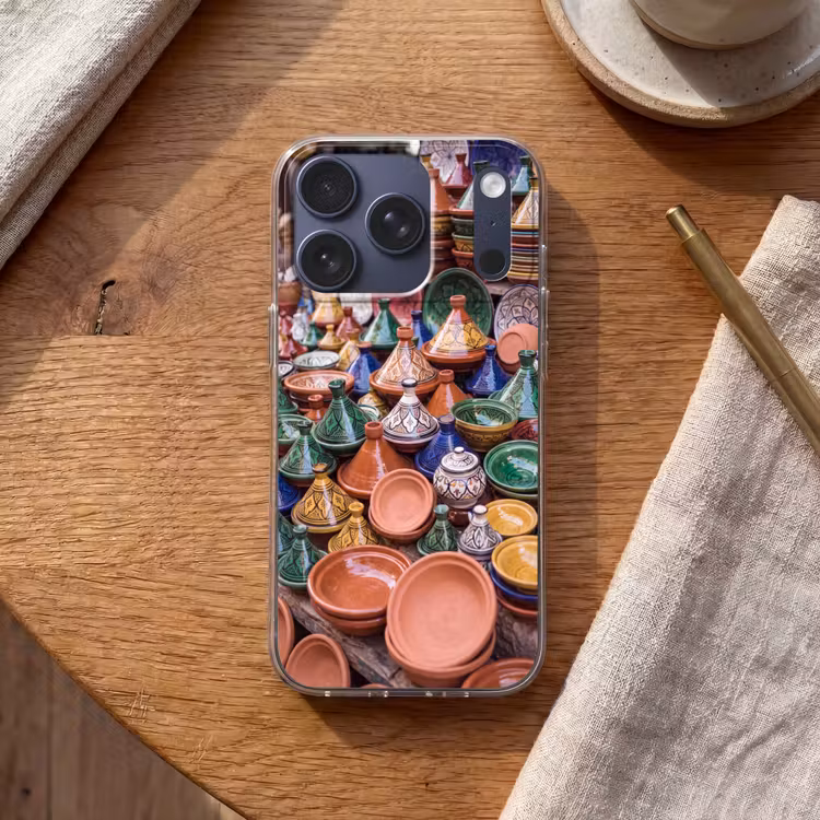 Handyhülle - Keramik – Bunt – Muster - Aardewerk - Kleurrijk - Patroon Telefoonhoesje iPhone 17 Pro klein