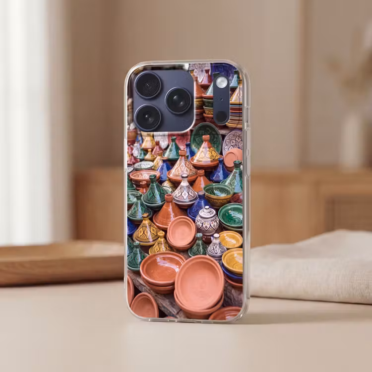 Handyhülle - Keramik – Bunt – Muster - Aardewerk - Kleurrijk - Patroon Telefoonhoesje iPhone 17 Pro klein