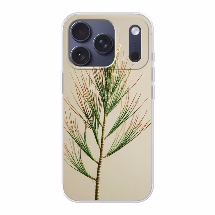 Dennentak - Naaldvormige bladeren - Lichtgroen Telefoonhoesje iPhone 17 Pro klein -3d