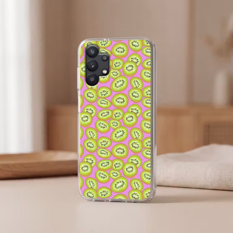 Kiwi - Speels - Groen Telefoonhoesje Samsung Galaxy A32 5G klein 346 -sfeer2