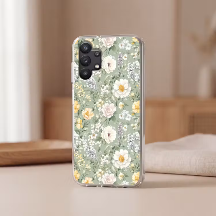 Klassiek - Bloemenpatroon - Kleurrijk Telefoonhoesje Samsung Galaxy A32 5G klein 346 -sfeer2