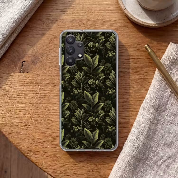 Klassiek - Donker - Botanisch - Planten Telefoonhoesje Samsung Galaxy A32 5G klein 346 -sfeer1