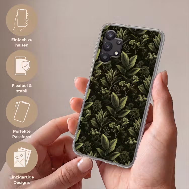 Klassiek - Donker - Botanisch - Planten Telefoonhoesje Samsung Galaxy A32 5G klein 346 -sfeer3_DE