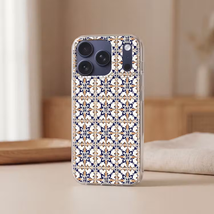 Klassiek - Patroon - Kleurrijk Telefoonhoesje iPhone 17 Pro klein 878 -sfeer2