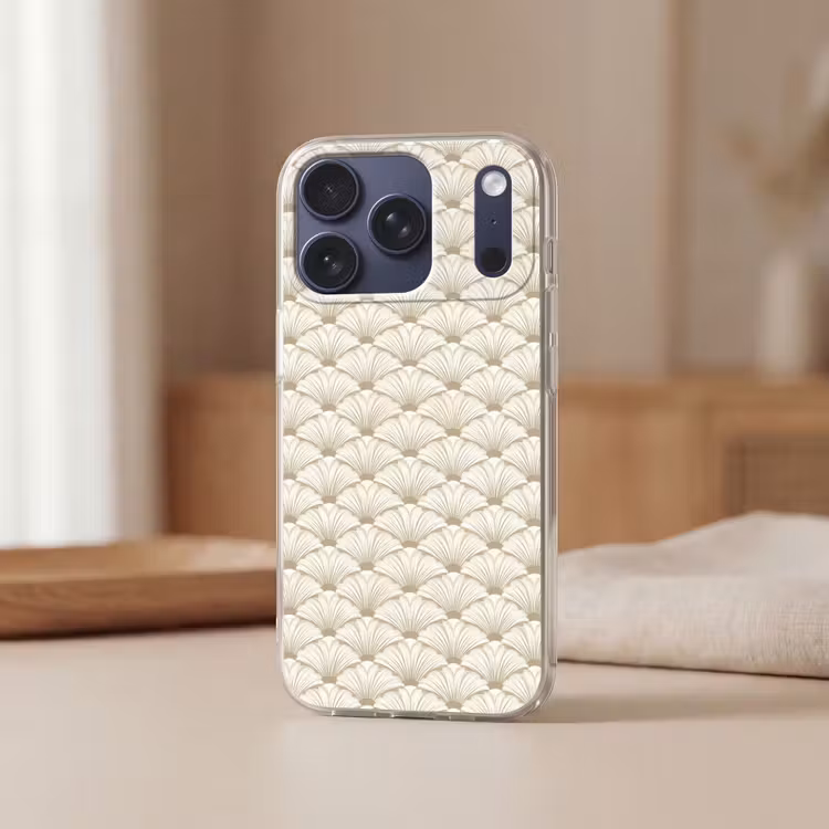 Klassiek - Art - Beige Telefoonhoesje iPhone 17 Pro klein 878 -sfeer2